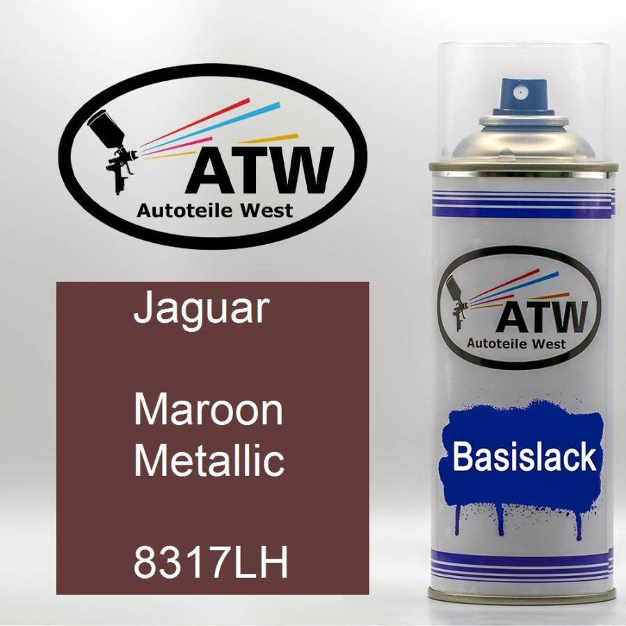 Jaguar, Maroon Metallic, 8317LH: 400ml Sprühdose, von ATW Autoteile West.